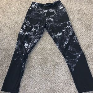 Pink! By VS high waisted marble leggings